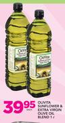 Olivita Sunflower & Extra Virgin Olive Oil Blend-1Ltr Each