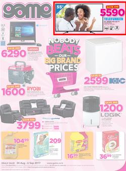 Game Lesotho : Nobody Beats Our Big Brand Prices (24 Aug - 6 Sep 2017), page 1