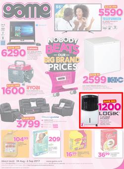 Game Lesotho : Nobody Beats Our Big Brand Prices (24 Aug - 6 Sep 2017), page 1
