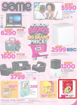 Game Lesotho : Nobody Beats Our Big Brand Prices (24 Aug - 6 Sep 2017), page 1