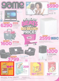 Game Lesotho : Nobody Beats Our Big Brand Prices (24 Aug - 6 Sep 2017), page 1