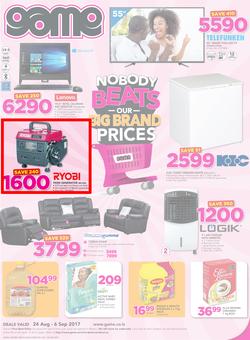 Game Lesotho : Nobody Beats Our Big Brand Prices (24 Aug - 6 Sep 2017), page 1