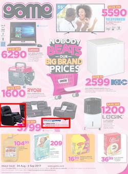 Game Lesotho : Nobody Beats Our Big Brand Prices (24 Aug - 6 Sep 2017), page 1