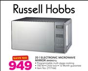 Russell Hobbs 20Ltr Electronic Microwave Oven Mirror RHEM21L