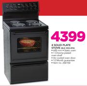 Defy 4 Solid Plate Stove BLK DSS-494