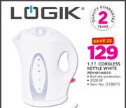 Logik 1.7Ltr Cordless Kettle White RSH441668-01