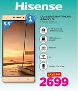 Hisense Dual Sim Smartphone E76 Gold