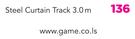 Decorland Steel Curtain Track (Double)-3.0m