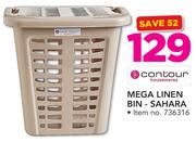 Contour Houseware Mega Linen Bin-Sahara