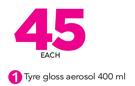 Shield Tyre Gloss Aerosol-400ml