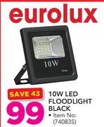Eurolux 10W LED Floodlight(Black)