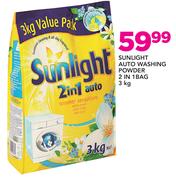 Sunlight Auto Washing Powder 2 In 1 Bag-3kg