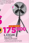 Logik 45cm Tripod Pedestal Fan FD-45MB