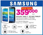 Samsung Galaxy Tab3 7" 3G WiFi Tablet