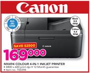Canon MX494 Colour 4-In-1 Inkjet Printer