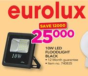Eurolux 10W LED Floodlight Black