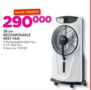 Sunbeam 30cm Rechargeable Mist Fan