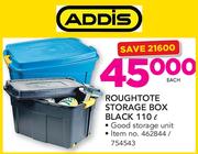 Addis 110Ltr Roughtote Storage Box Black-Each