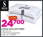 Sheraton 2 Pack Hollow Fiber Pillow 45x70cm-For 2
