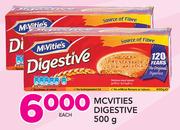 Mcvities Digestive-500g Each 