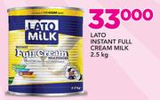 Lato Instant Full Cream Milk-2.5kg