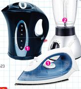 Logik 1.7Ltr Cordless Or Kettle Black Or Steam And Dry Iron RSH-441668 01-Each