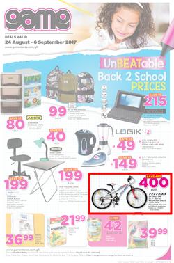 Game Ghana : Unbeatable Back 2 School Prices (24 Aug - 6 Sep 2017), page 1
