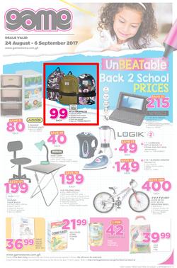 Game Ghana : Unbeatable Back 2 School Prices (24 Aug - 6 Sep 2017), page 1