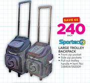 Sportec Large Trolley Backpack-Each