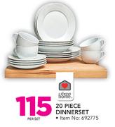Always Home 20 Piece Dinner Set-Per Set