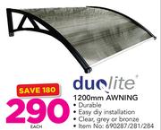 Duolite 1200mm Awning