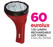Eurolux 130 Lumen Rechargable LED Torch