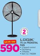 Logik 75cm Pedestal Fan