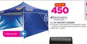 Discovery Adventures 3 x 3m Instant Gazebo With 2 Side Panels