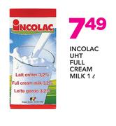 Incolac UHT Full Cream Milk-1Ltr
