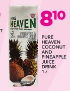 Pure Heaven Coconut And Pineapple Juice Drink-1Ltr