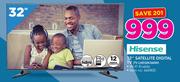 Hisense 32" Satellite Digital TV LHD32K360W
