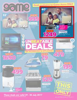 Game Ghana : Unbeatable Deals On Tech & Appliances (29 July - 30 July 2017), page 1