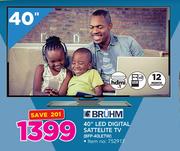 Bruhm 40" LED Digital Satellite TV BFP-40LETW