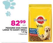 Pedigree Dog Food Large To Giant/Small-1.5Kg Each