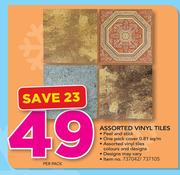 Assorted Vinyl Tiles-Per pack