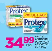 Protex Antigerm Soap Pack Assorted-4 x 175g Each