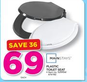 Plastic Toilet Seat-Each