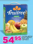 Fruitree Nectar Blend Tropical Fruit Juice Carton-5Ltr
