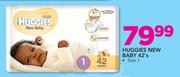 Huggies New baby Size 1-42's
