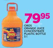 Oros Orange Juice Concentrate Plastic Bottle-5Ltr