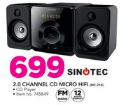 Sinotec 2.0 Channel CD Micro HiFi MC-218