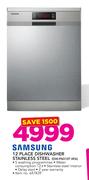 Saumsung 12 Place Dishwasher Stainless Steel DW-FN310T XFA