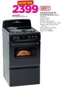 Defy 3 Plate Plug In Stove Black DSS513