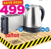 Salton 2 Piece Stainless Steel Breakfast Pack SCP-03